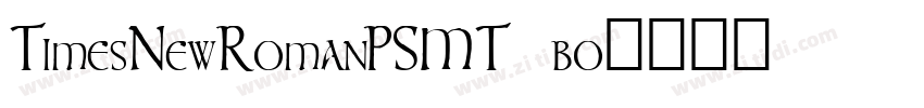 TimesNewRomanPSMT bo字体转换